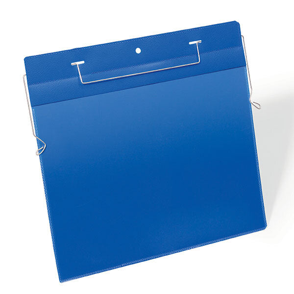 175407-50pk-durable-a4-document-pockets-w-wire-hanger-landscape-dark-blue