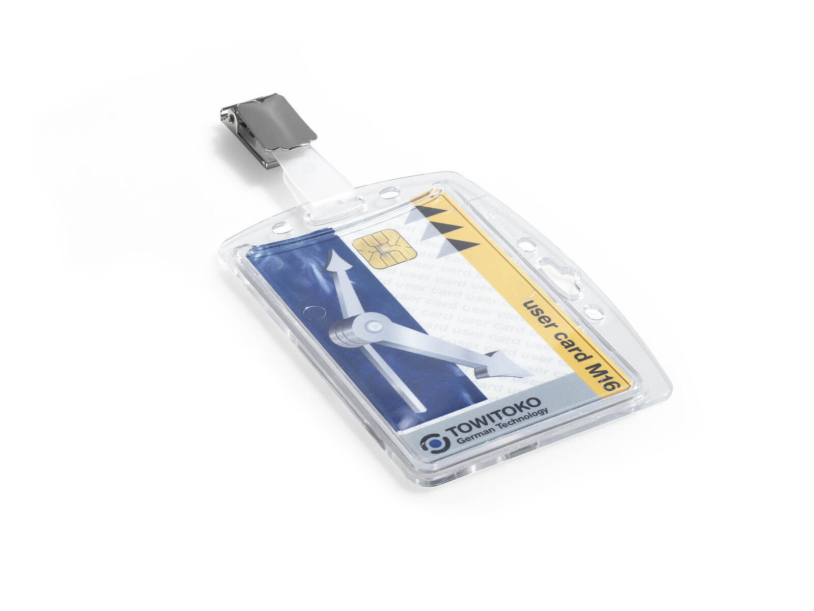 1800519-durable-8-7cm-security-pass-card-holder-acrylic-w-clip-crystal-clear
