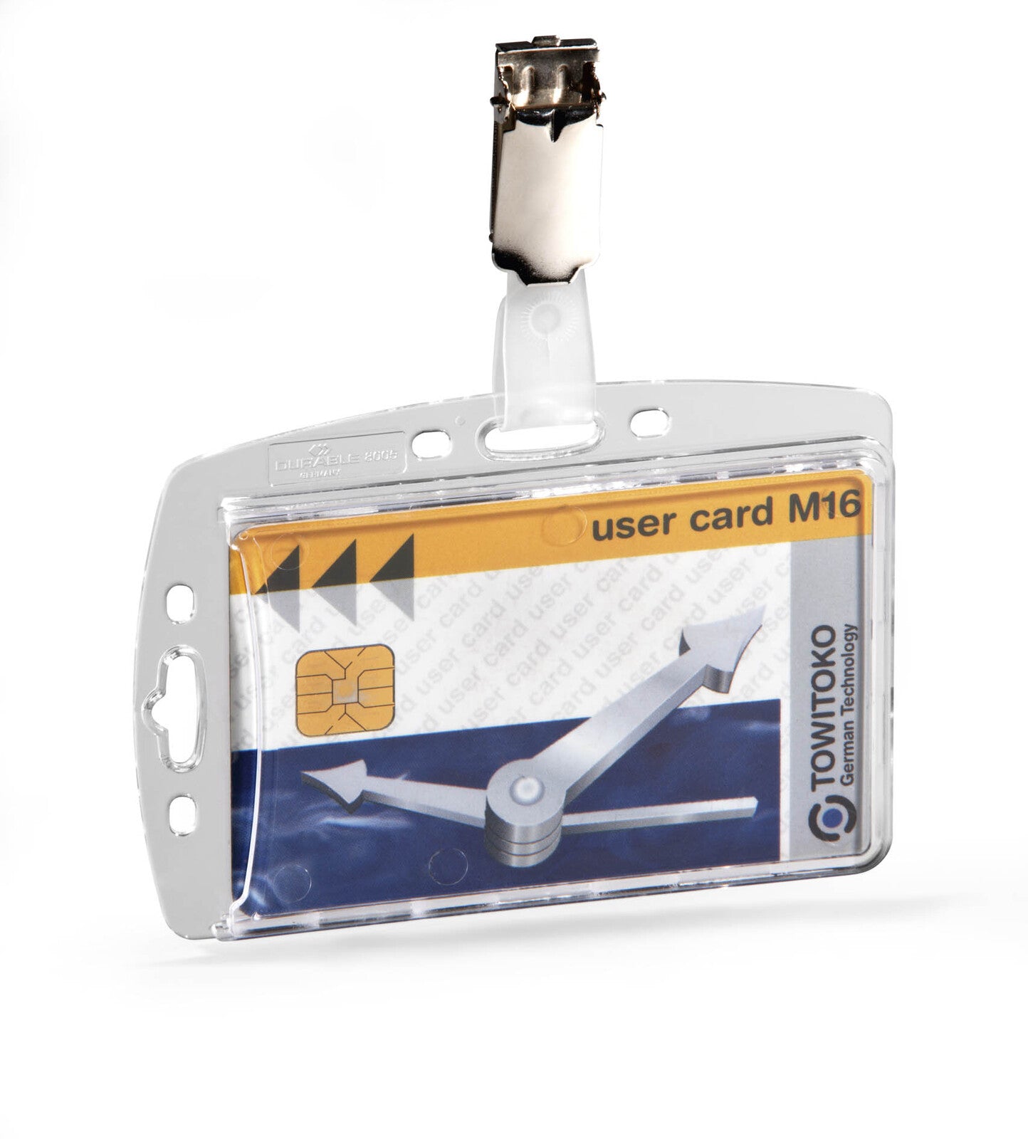 1800519-durable-8-7cm-security-pass-card-holder-acrylic-w-clip-crystal-clear