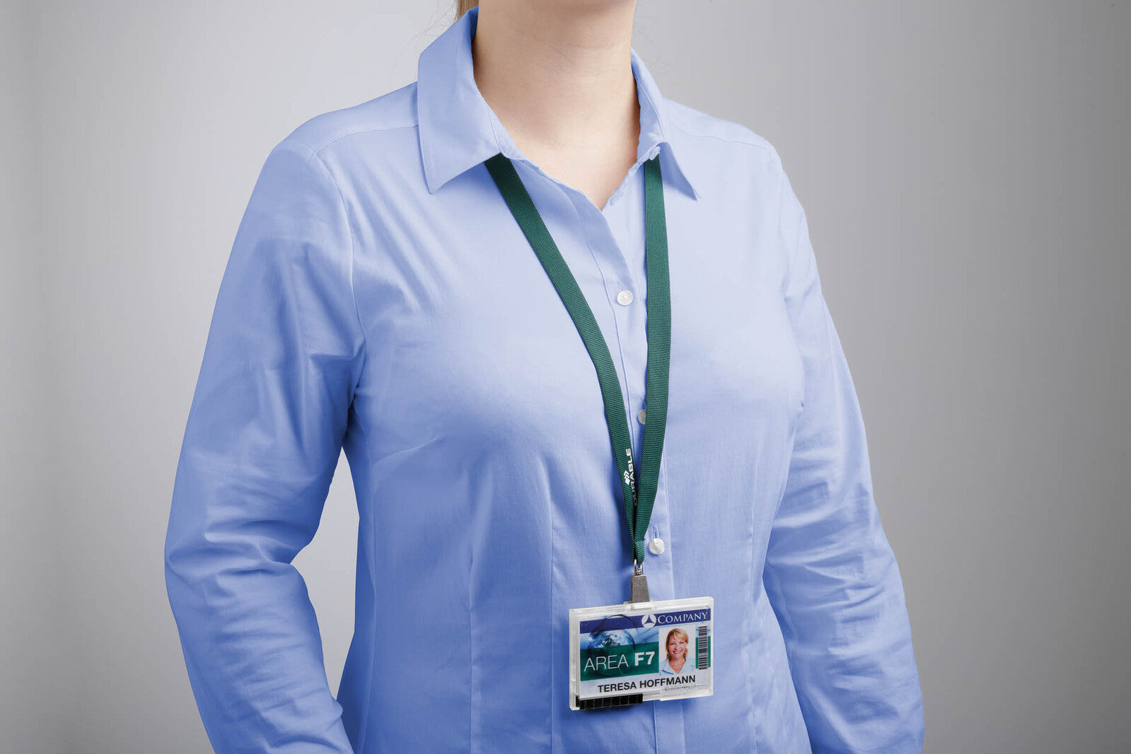 1812732-durable-lanyard-soft-neck-strap-badge-card-holder-green