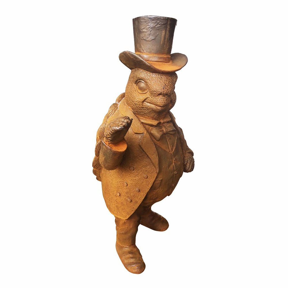 19387-willow-tortoise-29cm-cast-iron-ornament-sculpture-garden-decor-small