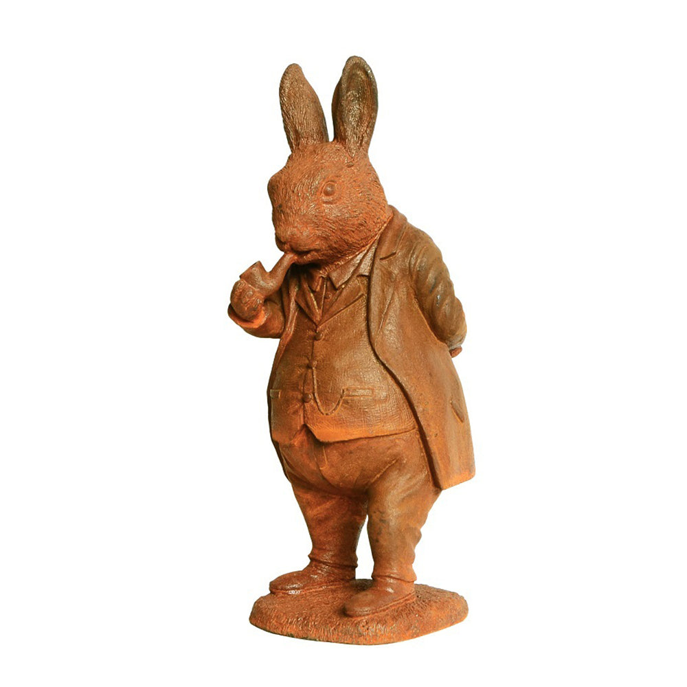 19394-willow-rabbit-28-5cm-cast-iron-ornament-sculpture-garden-decor-small