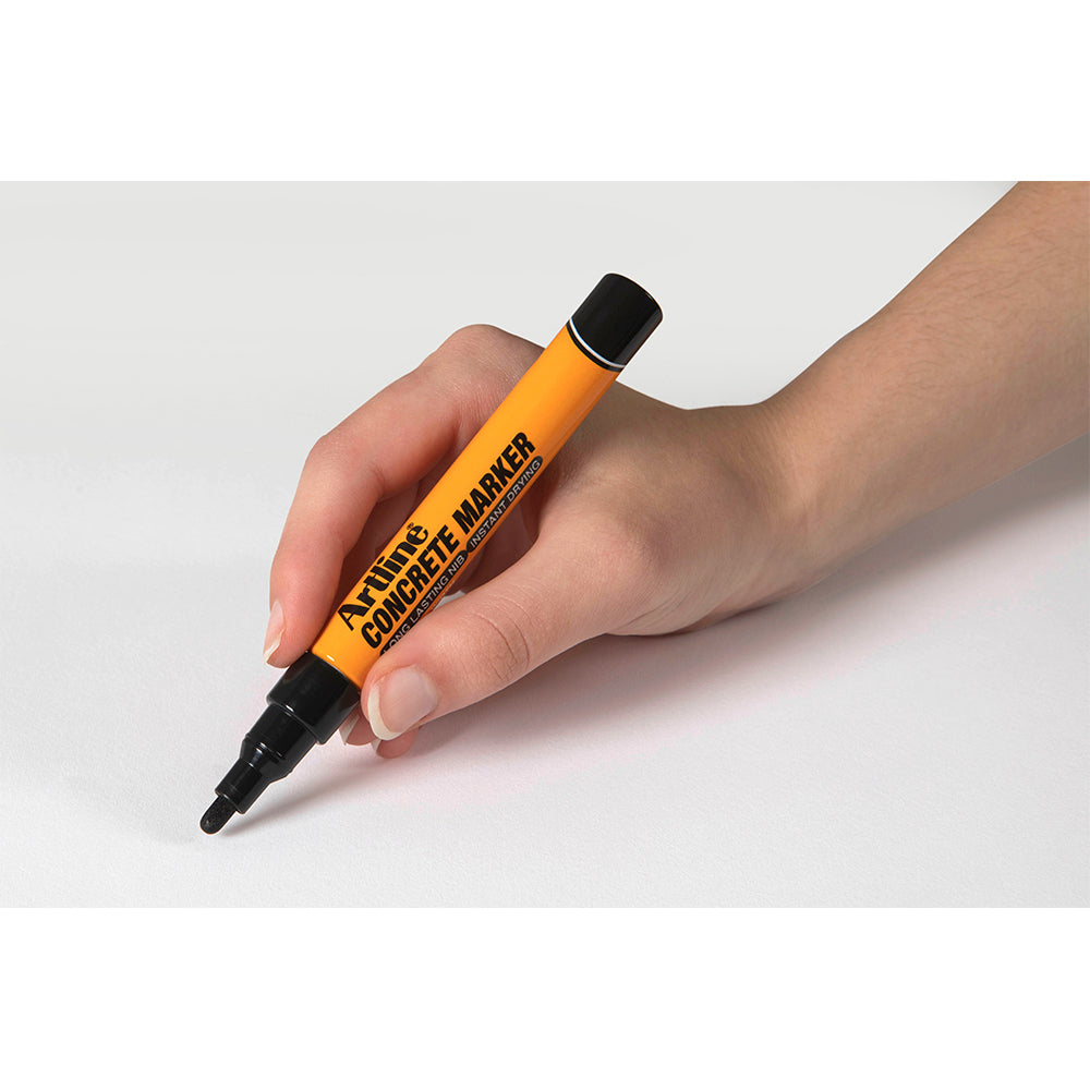 195401b-12pk-artline-concrete-permanent-marker-1-5mm-bullet-nib-black