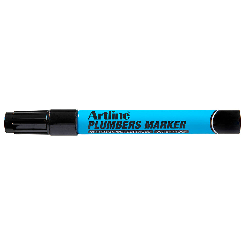 195501b-12pk-artline-plumbers-waterproof-permanent-marker-black