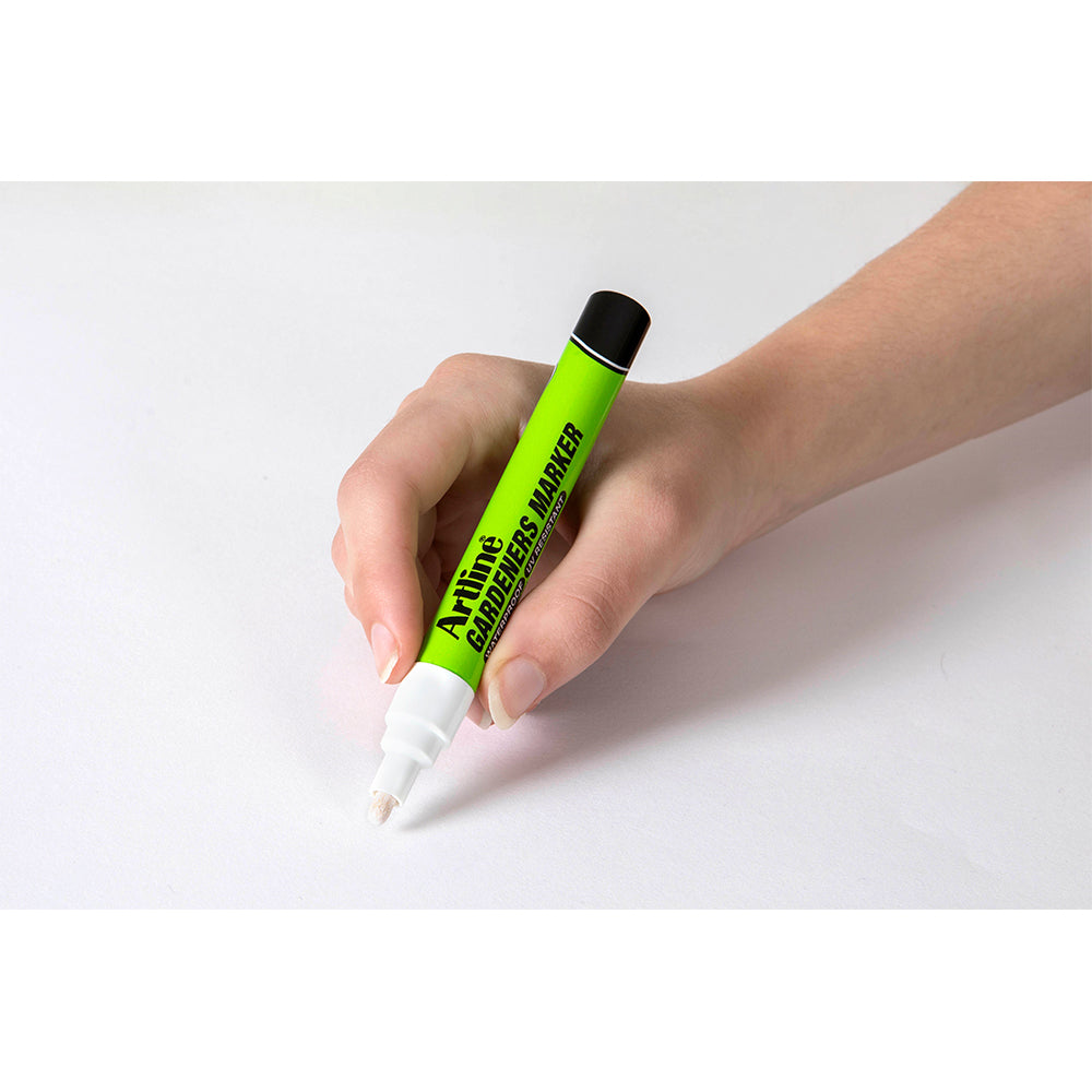 195733w-12pk-artline-gardeners-permanent-marker-fade-resistant-white