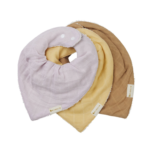 2006238683-3pc-fabelab-cotton-24x21cm-bandana-bib-baby-infant-star-dust