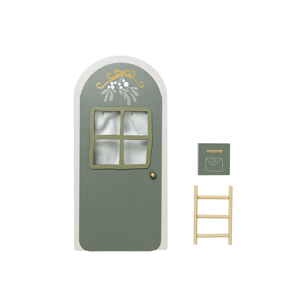 2006238929-3pc-fabelab-30cm-christmas-elf-door-green-w-light-decoration