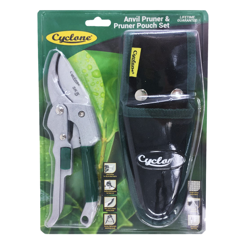 20108310-2pc-cyclone-anvil-pruner-pouch-set-plant-flowers-cutting-gardening