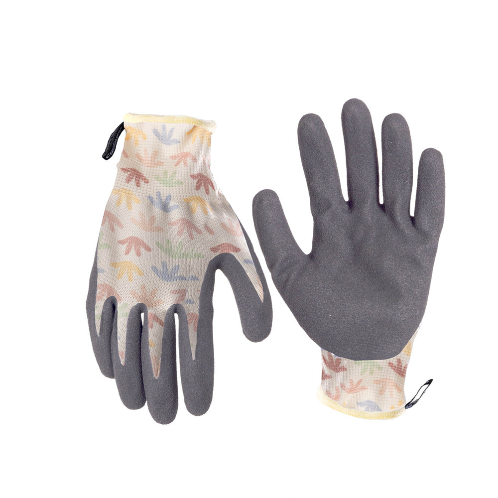 20113932-cyclone-size-large-gardening-planting-gloves-coral-pattern-polyester-nitrile