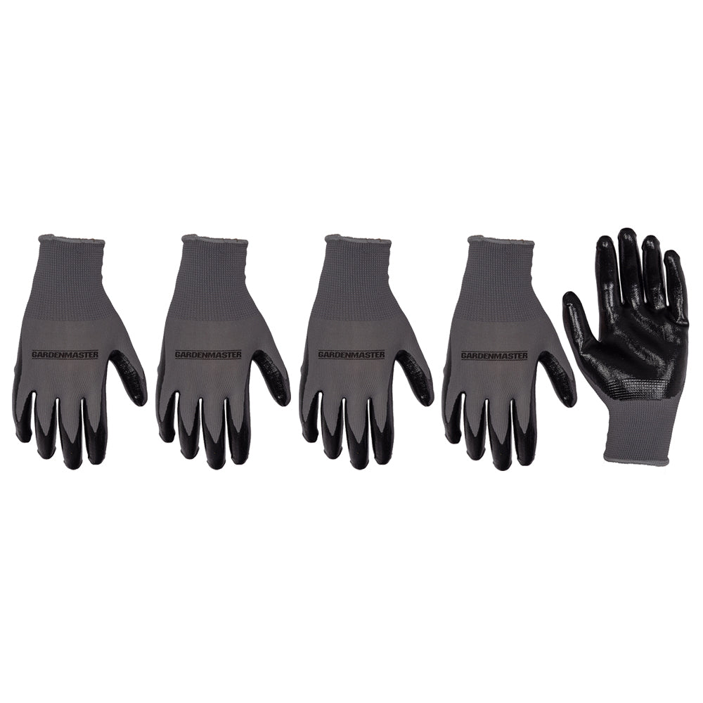 20114427-5x-pairs-gardenmaster-nylon-durable-nitrile-dipped-gardening-gloves-large