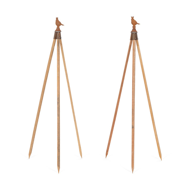 20116-stake-topper-royal-bird-cast-iron-display-stand-assorted