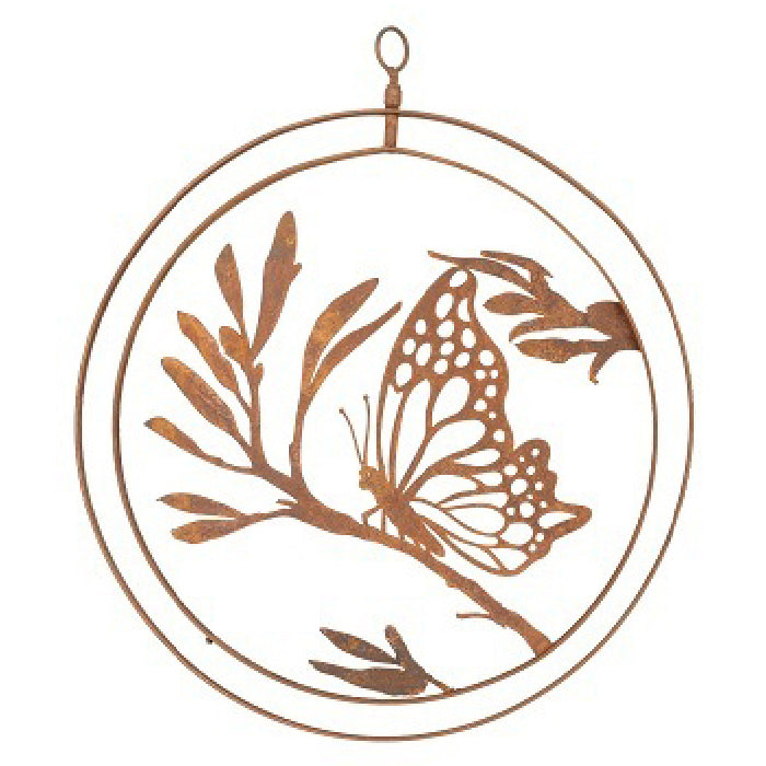 20376-double-ring-butterfly-34cm-corten-steel-ornament-decor-assorted