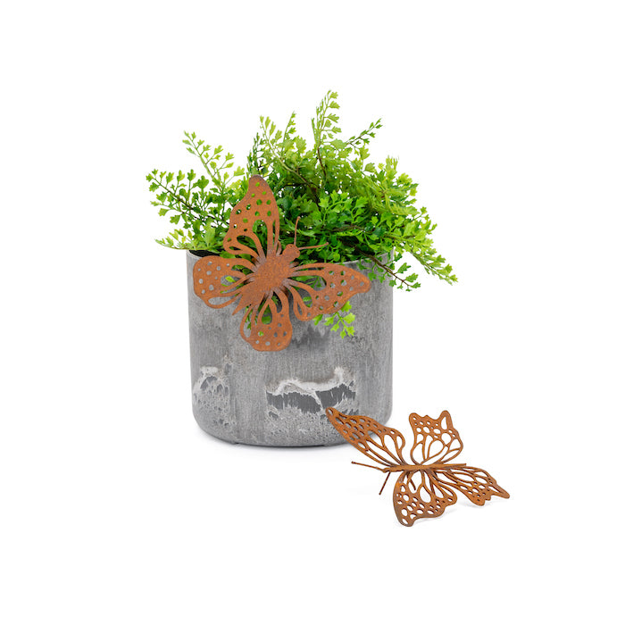 20437-pot-hanger-14cm-butterfly-corten-steel-garden-decor-small-brown