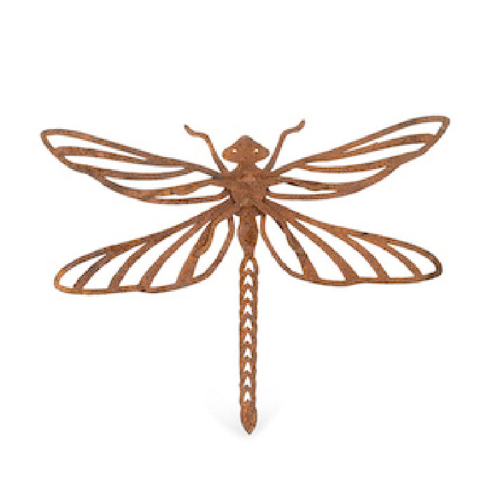 20444-pot-hanger-15cm-dragonfly-corten-steel-garden-decor-small-brown