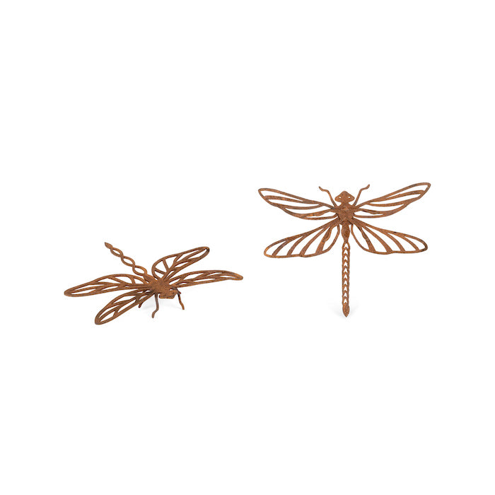 20444-pot-hanger-15cm-dragonfly-corten-steel-garden-decor-small-brown