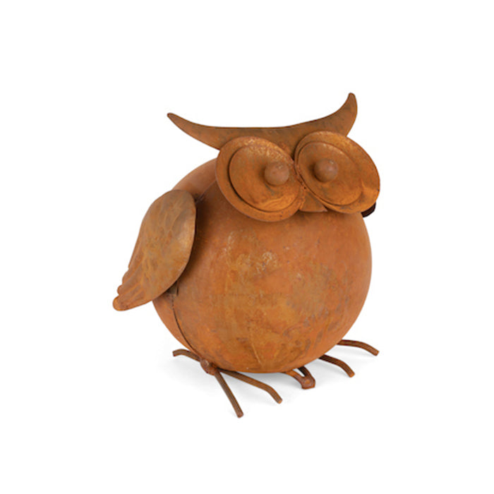 20529-round-11cm-owl-rust-metal-ornament-outdoor-decor-medium
