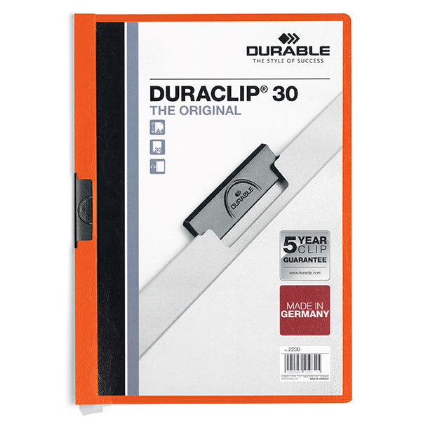 220009-durable-duraclip-30-sheet-a4-document-file-holder-orange