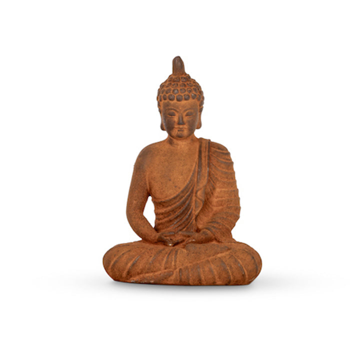22677-sitting-buddah-statue-12-5cm-cast-iron-ornament-garden-decor