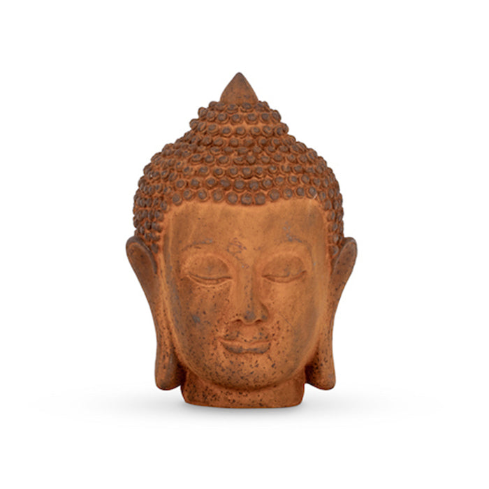 22684-buddah-head-statue-15-5cm-cast-iron-ornament-garden-decor