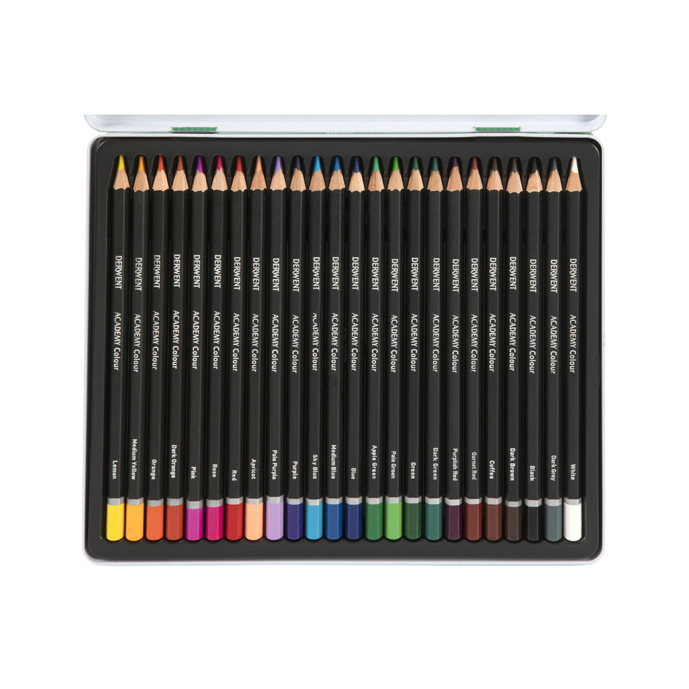 2301938-derwent-academy-art-craft-hexagonal-colour-pencil-tin-24pc