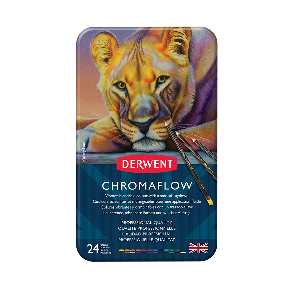 2305857-derwent-chromaflow-professional-drawing-colouring-pencil-tin-24pk