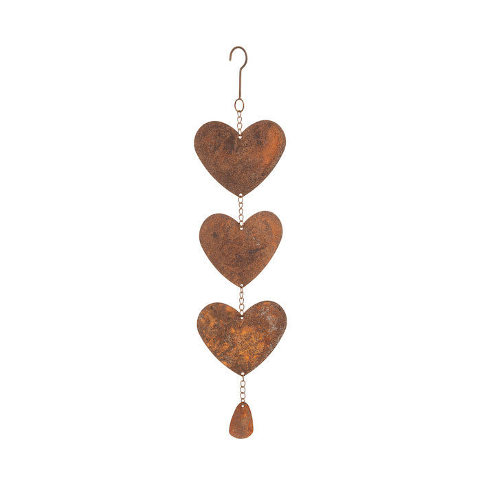 24381-hanging-56cm-metal-heart-w-chain-ornament-garden-decor-brown