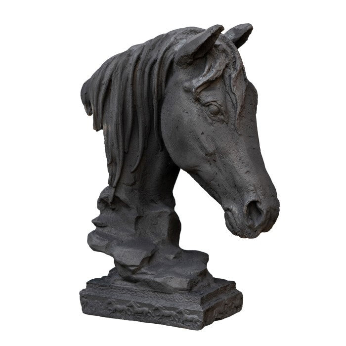 24428-horse-head-44cm-cast-iron-sculpture-garden-ornament-decor-large-black