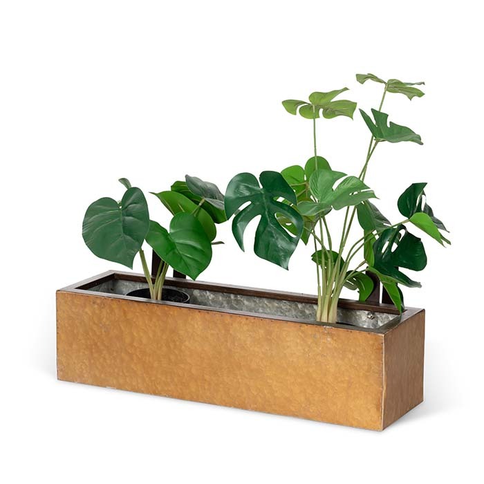25425-window-16cm-zinc-box-planter-large-outdoor-yard-patio-garden-decor-bronze