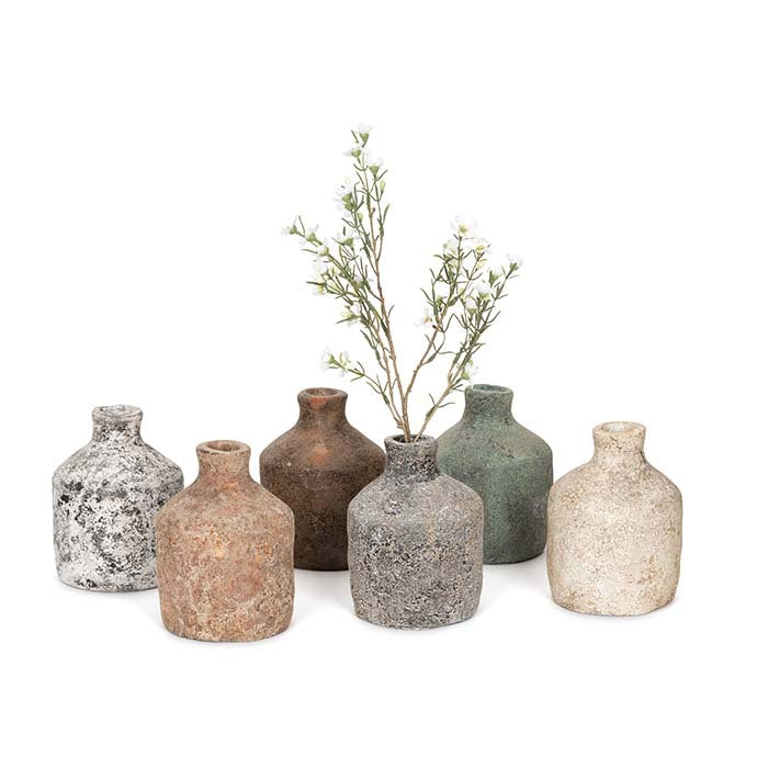 25562-terracotta-17cm-flask-outdoor-yard-patio-garden-decor-assorted