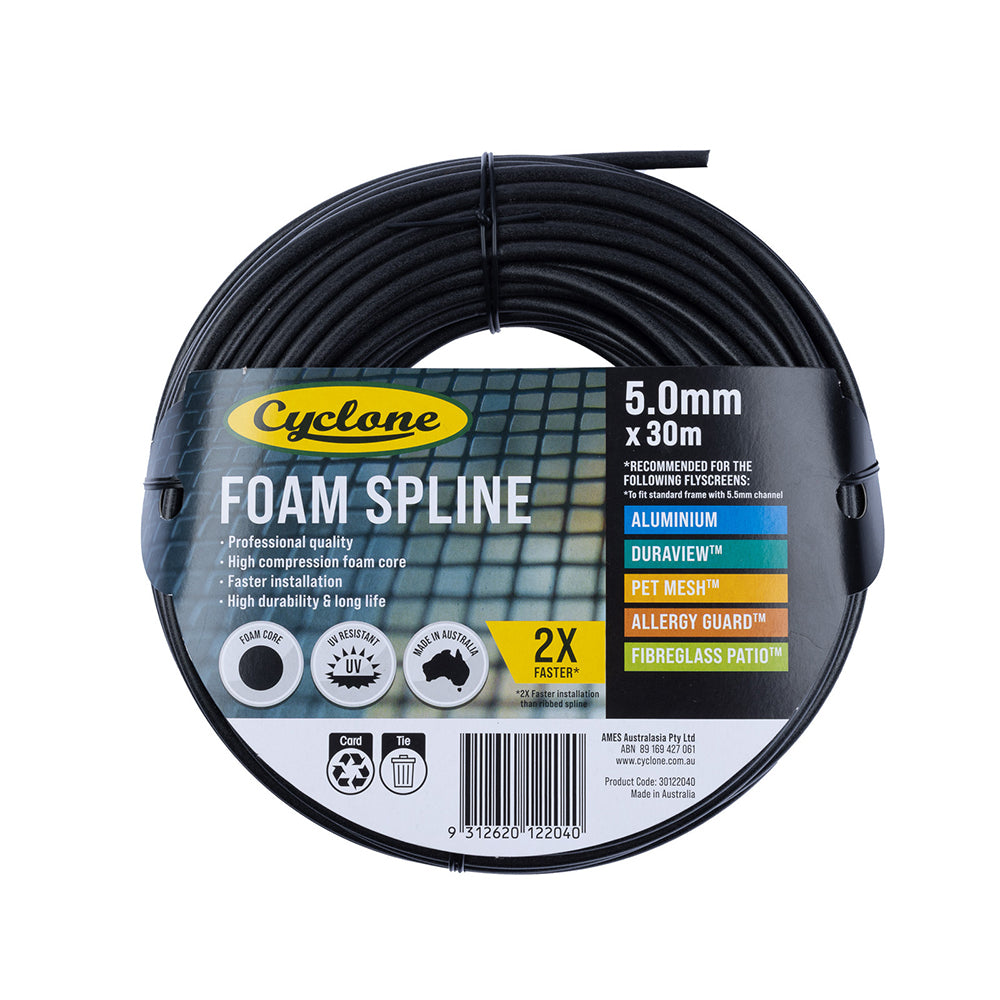 30122040-cyclone-pro-foam-spline-5mm-x-30m-for-fly-fly-screen-frame