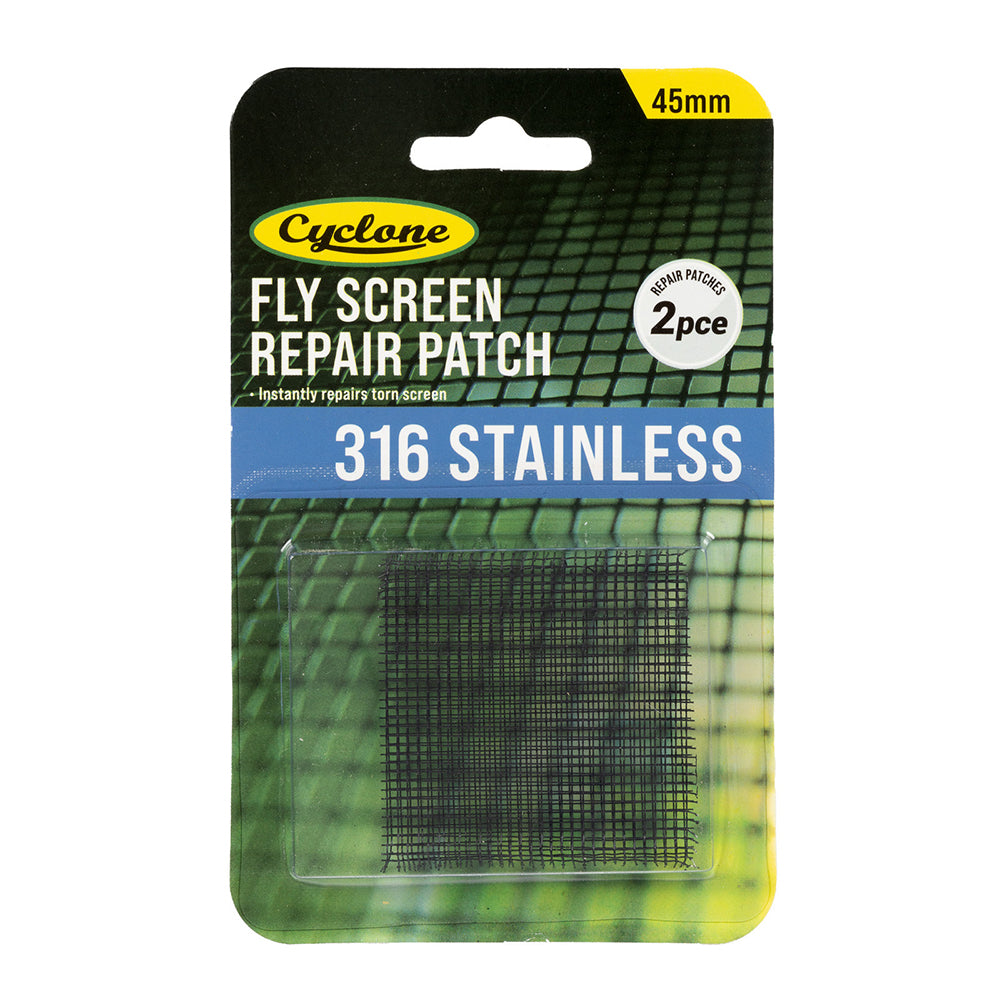 30122149-2pc-cyclone-repair-patch-for-fly-screen-316-stainless-steel-45x45mm