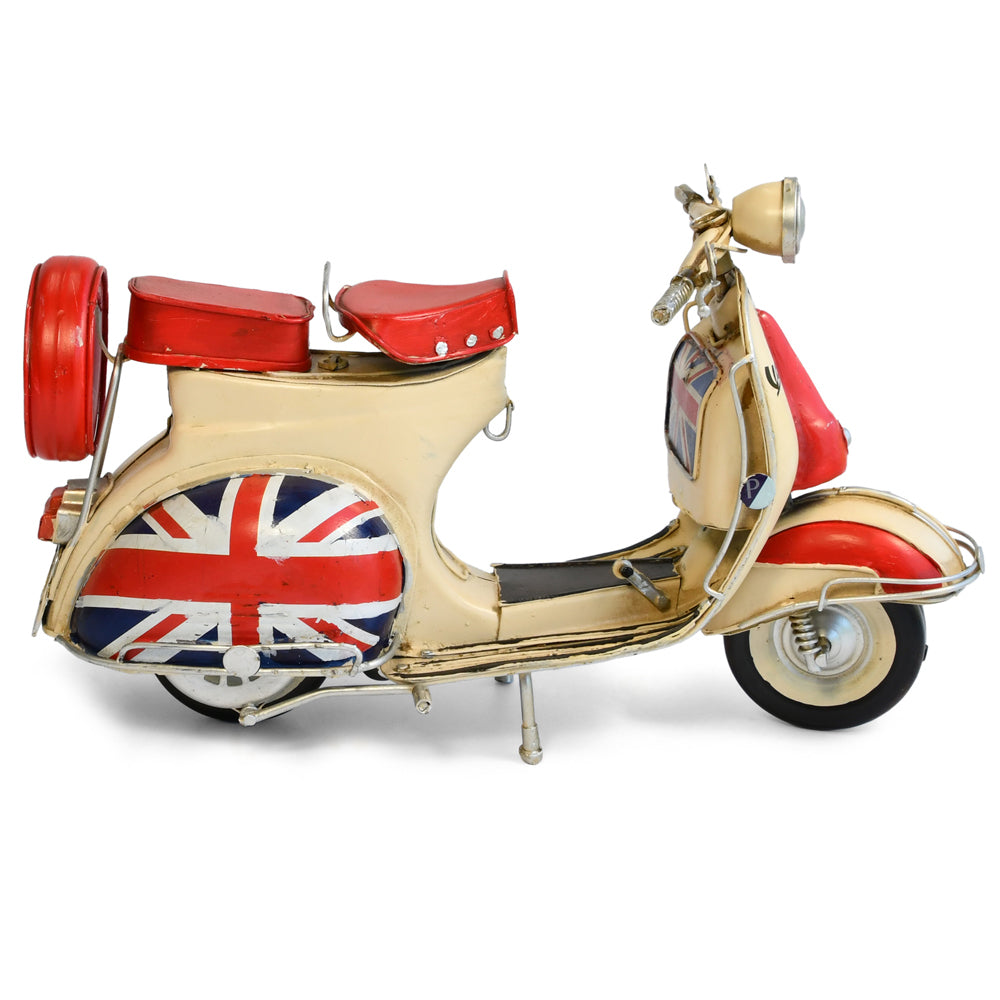 30719-boyle-uk-flag-vespa-scooter-metal-ornament-cream-red-30cm