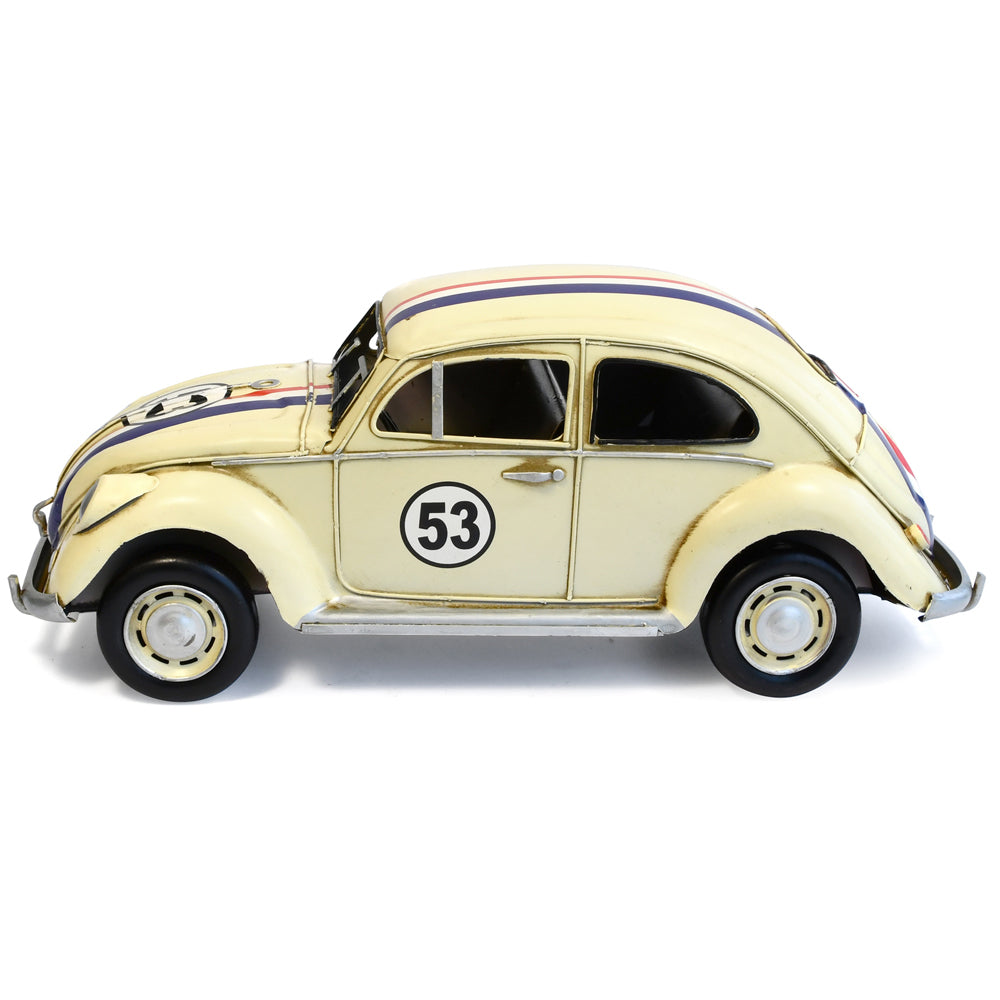 30723-boyle-1934-beetle-car-53-w-racing-stripes-metal-ornament-cream-34cm