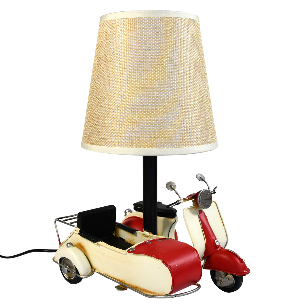 31113-auto-petit-usb-led-lamp-scooter-sidecar-18x26cm-red