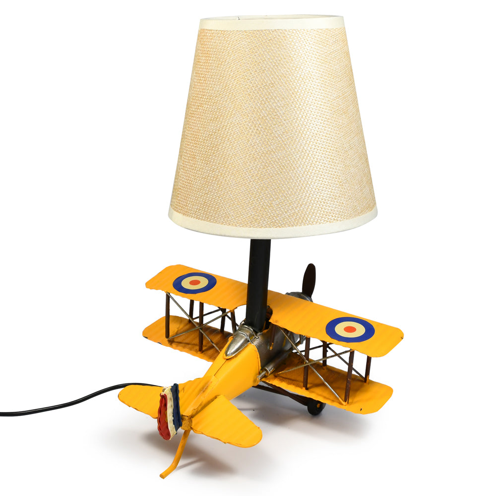 31118-auto-petit-usb-led-lamp-curtis-jenny-plane-20x27cm-yellow