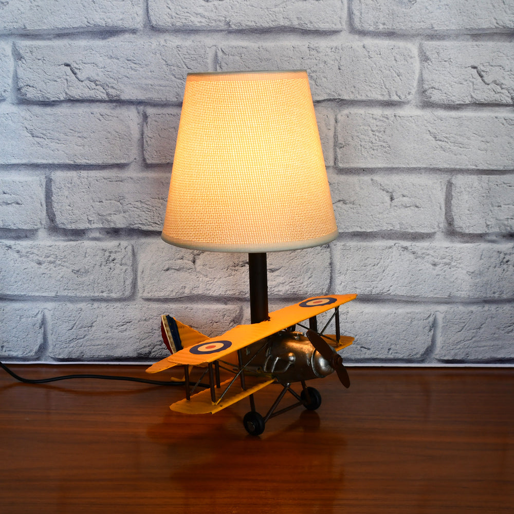 31118-auto-petit-usb-led-lamp-curtis-jenny-plane-20x27cm-yellow