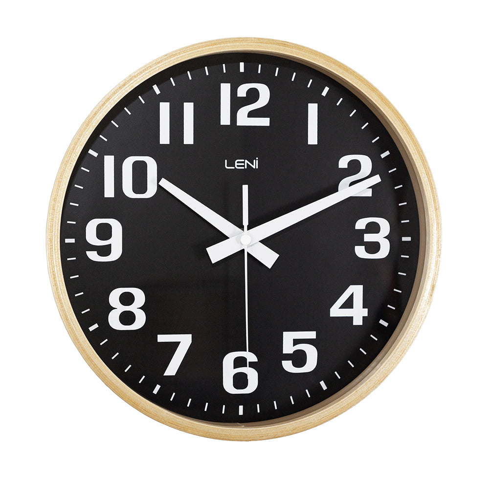 32000bla-leni-26cm-wood-wall-clock-black