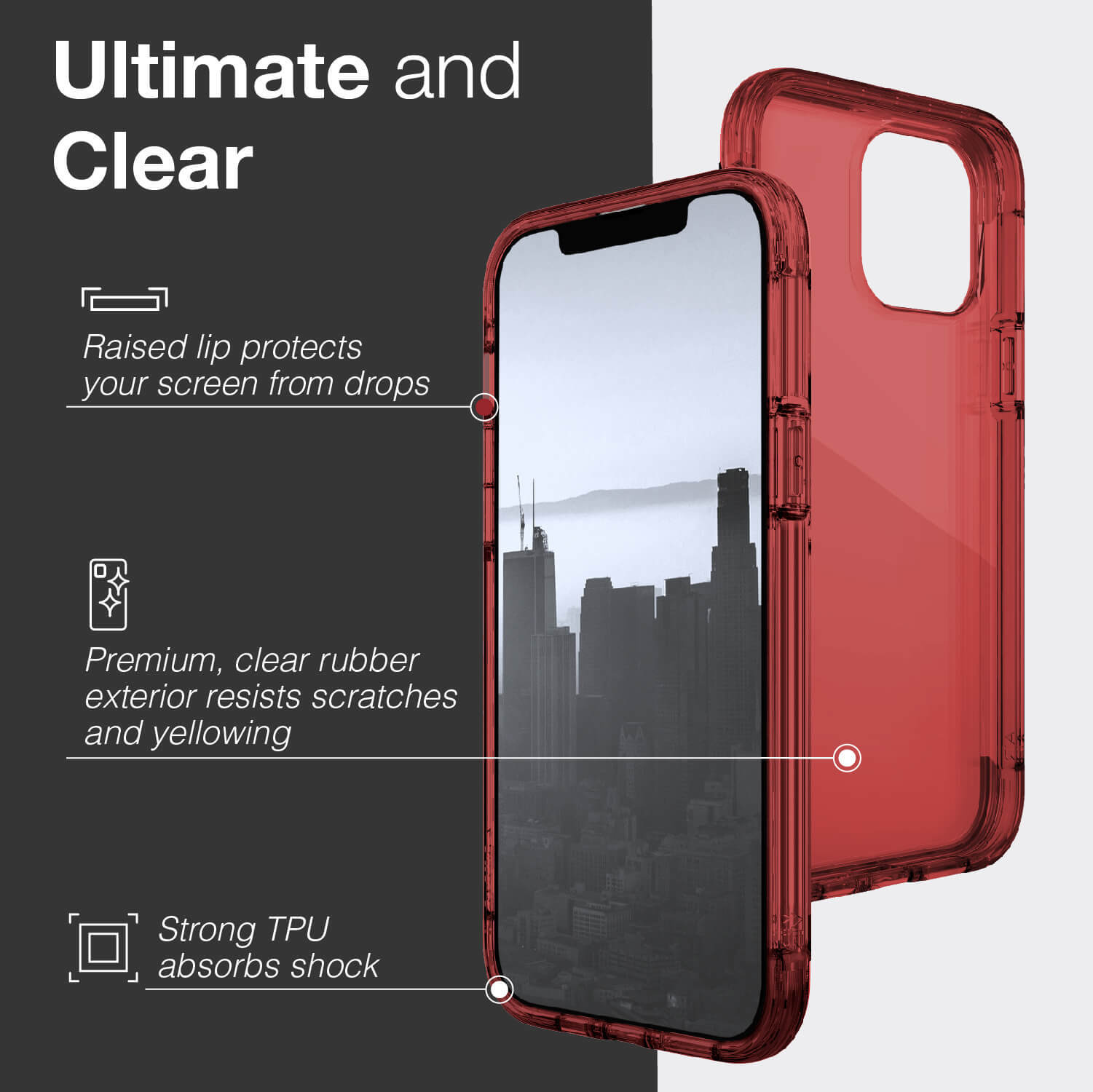 370404114005-x-doria-raptic-air-shockproof-case-cover-for-apple-iphone-13-pro-max-red