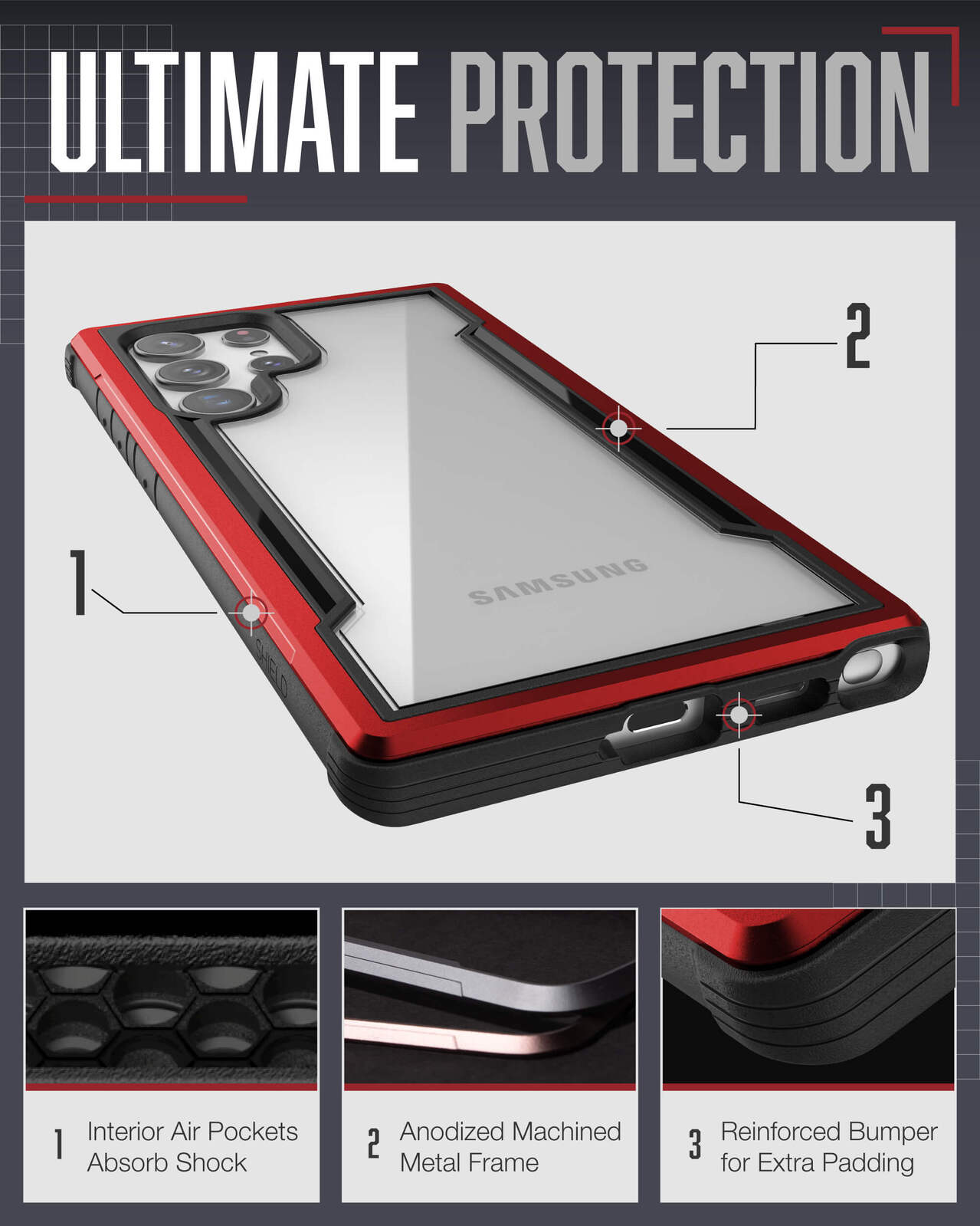 370421819004-x-doria-raptic-shield-pro-phone-case-for-samsung-galaxy-s22-ultra-red