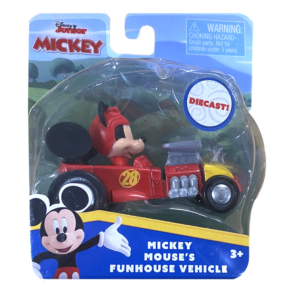 38455-mmr-disney-junior-mickey-mouse-roadster-racers-diecast-funhouse-vehicle-car-w-helmet-3y