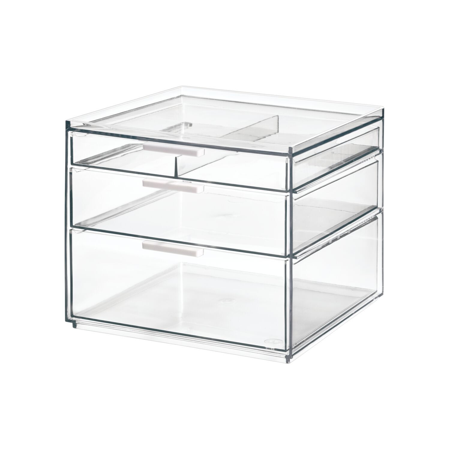40208-idesign-3-drawer-21-59cm-tall-cosmetic-organiser-clear-matte-white