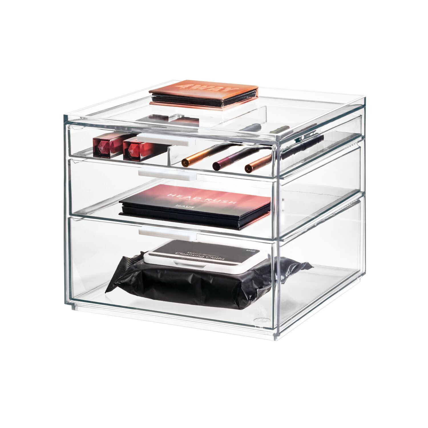 40208-idesign-3-drawer-21-59cm-tall-cosmetic-organiser-clear-matte-white