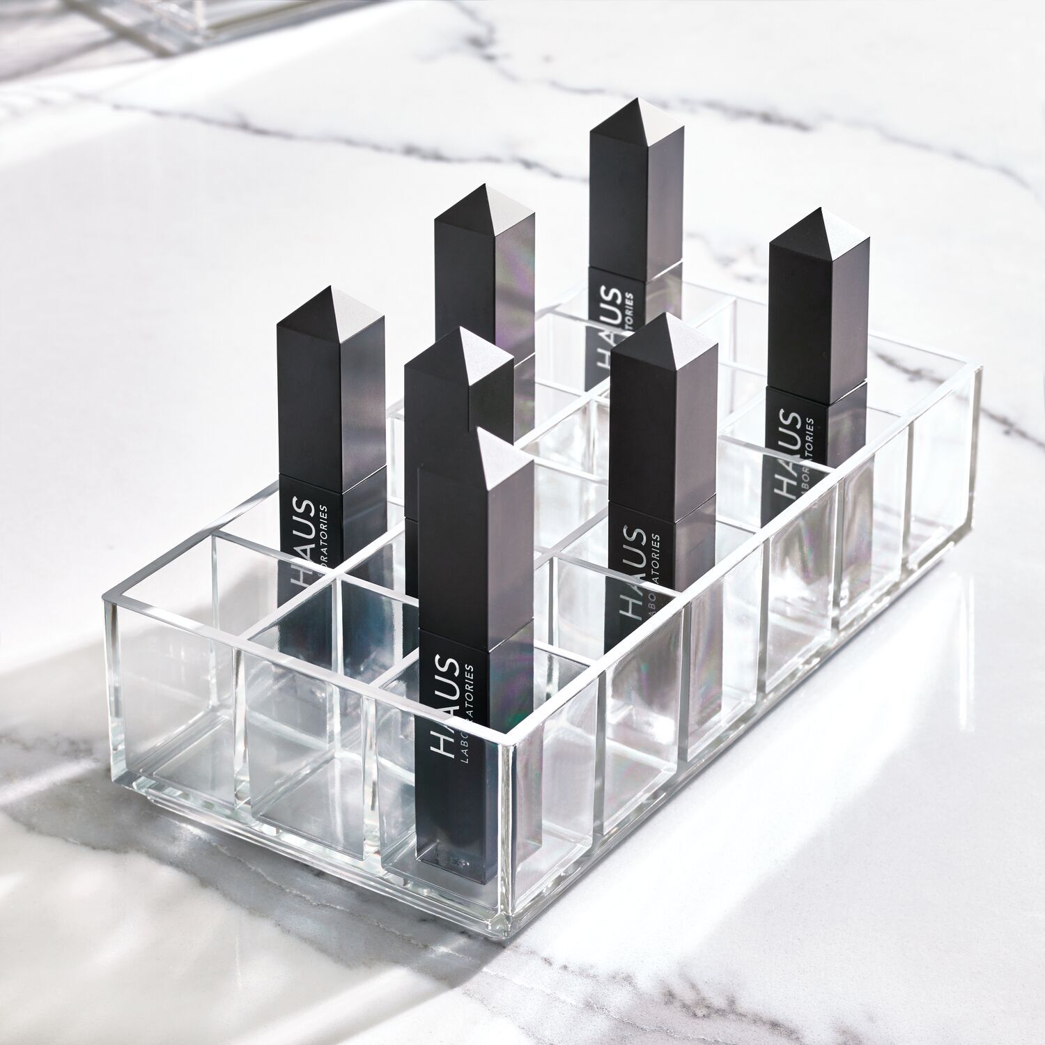 40248-idesign-20-32x10-16cm-cosmetic-lip-station-organiser-clear-matte-white