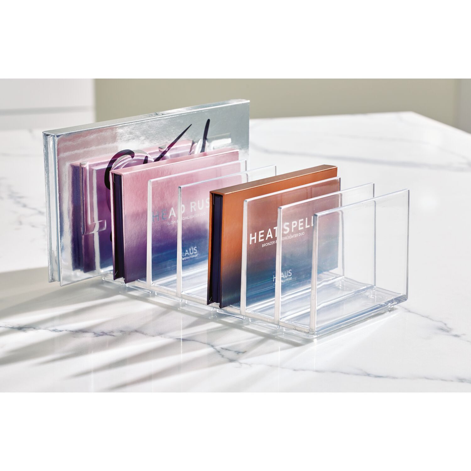 40258-idesign-20-32x10-16cm-cosmetic-palette-station-clear-matte-white