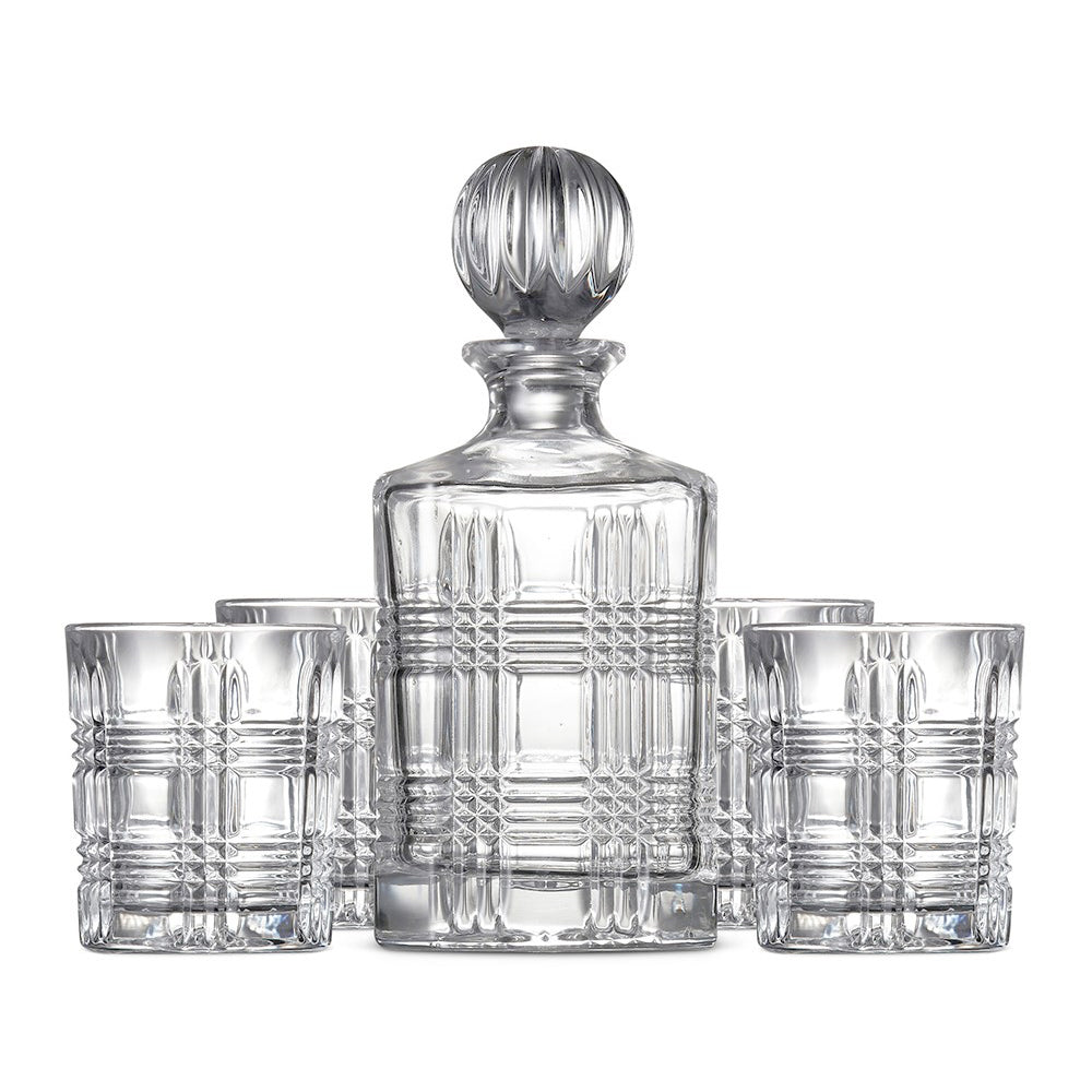 44342-5pc-salt-pepper-bond-whisky-tartan-set-decanter-tumblers-clear