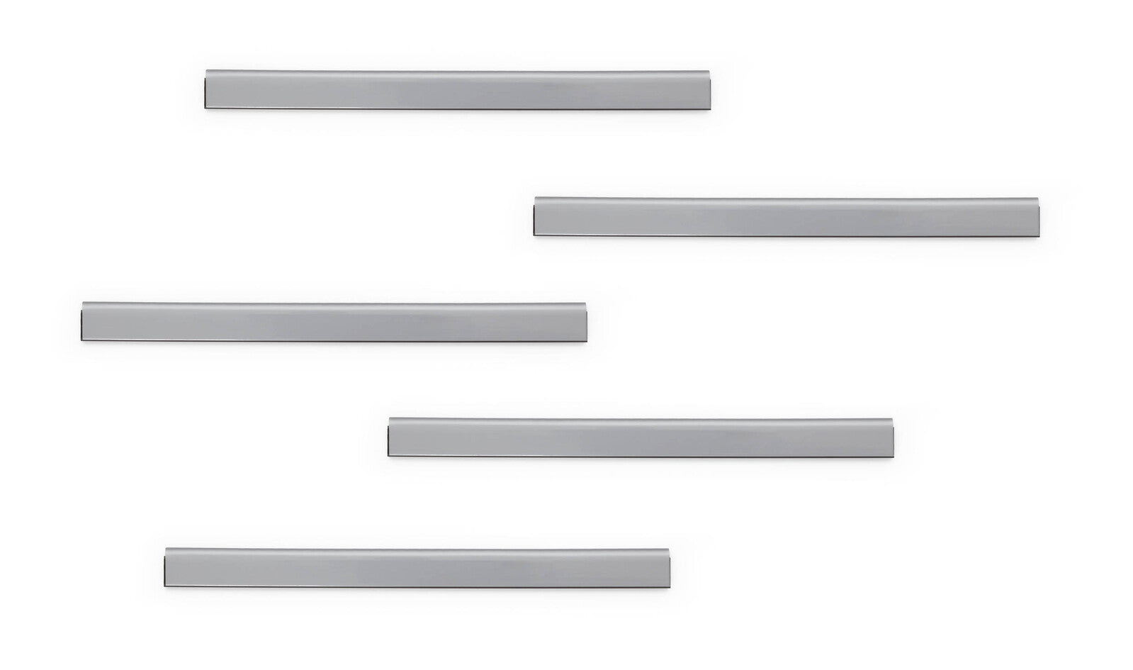 470623-5pk-durable-durafix-rail-a5-self-adhesive-21cm-magnetic-clip-silver
