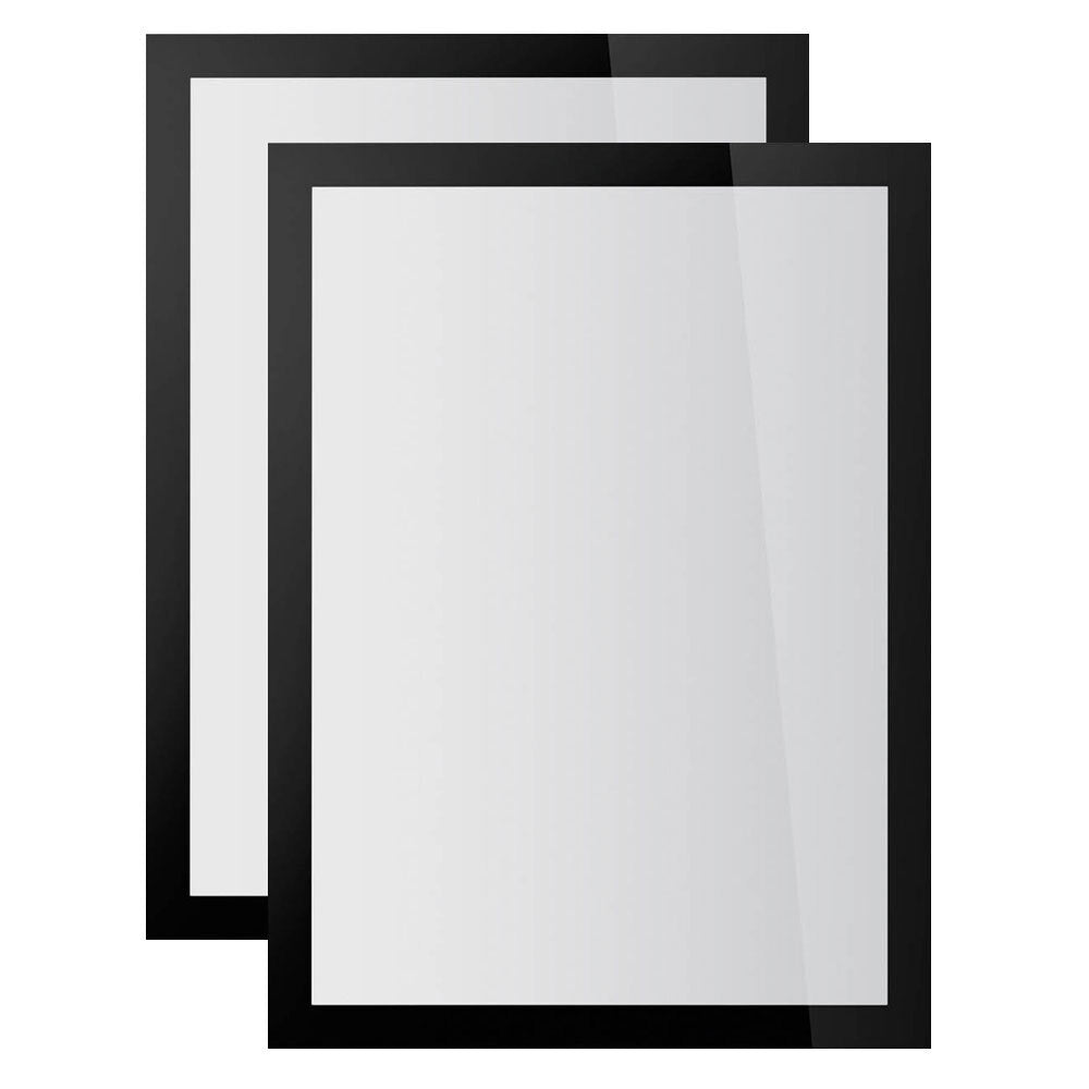 484101-2pk-durable-duraframe-sun-static-cling-a4-document-holder-black
