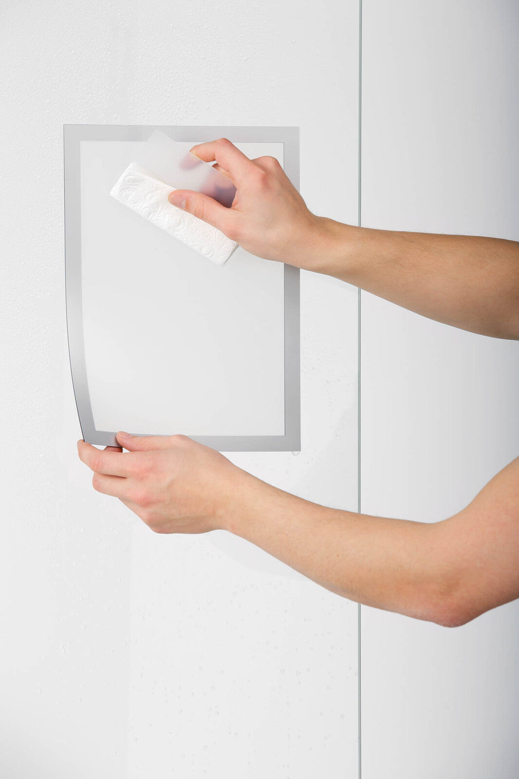 484123-2pk-durable-duraframe-sun-static-cling-a4-document-holder-silver