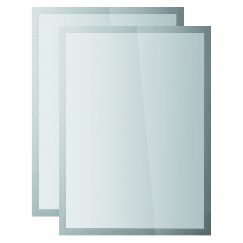 484223-2pk-durable-duraframe-sun-static-cling-a3-document-holder-silver