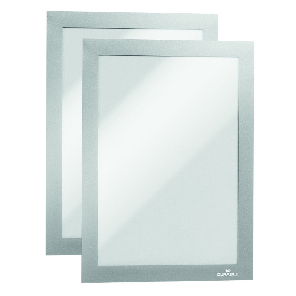 487123-2pk-durable-duraframe-self-adhesive-sign-a5-document-holder-silver